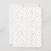 Rose Gold Brunch Bubble Bridal Dusche Einladung (Rückseite)