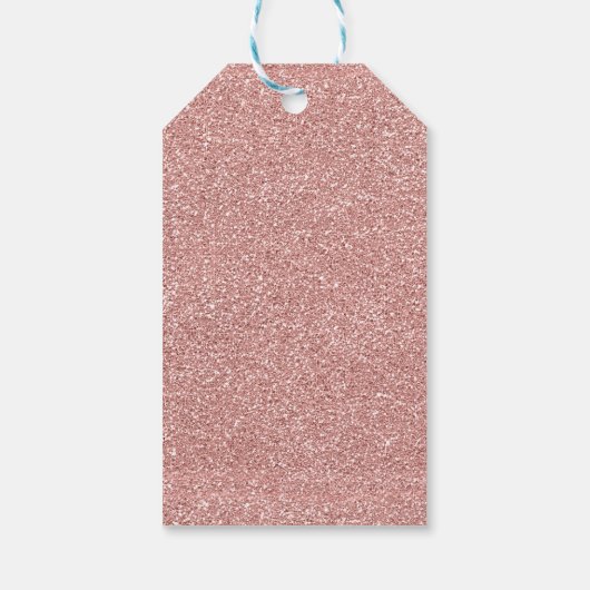 Rose Gold Brunch Bubbly Bridal Wein Gut wollen Geschenkanhänger (Rückseite)