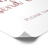 Rose Gold Bubble Send Off Poster (Ecke)