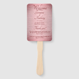 Rose Gold Burgund Hochzeitsfeier Fächer