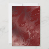 Rose Gold & Burgund Marble Celebrate mit uns Einladung (Rückseite)