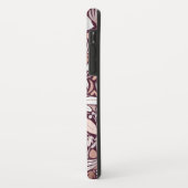 Rose Gold Burgundy Floral Illustration Case-Mate iPhone Hülle (Hinten/Links)