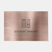 Rose Gold-Bürstenmetall Fußmatte (Vorderseite)