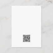 Rose Gold Business DANK HANDLETTERED QR CODE Begleitkarte (Rückseite)