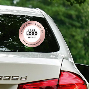 Rose Gold Business Logo Website Autofenster Decke Aufkleber