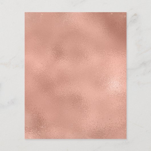 Rose Gold Butterfly Brautparty (Rückseite)