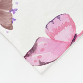 rose gold butterfly fleecedecke (Ecke)