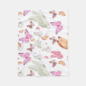 rose gold butterfly fleecedecke (Vorderseite)