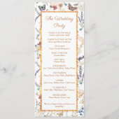 Rose Gold Butterfly Garden Flat Program Programm (Rückseite)