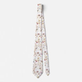 Rose Gold Butterfly Garden Neck Tie Krawatte (Vorderseite)