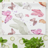 rose gold butterfly geschirrtuch (Gefaltet)