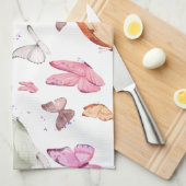 rose gold butterfly geschirrtuch (Viertel Falte)