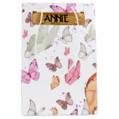 rose gold butterfly mittlere geschenktüte (Vorderseite)