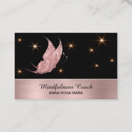 *~* Rose Gold Butterfly Mystische Magische Sterne Visitenkarte
