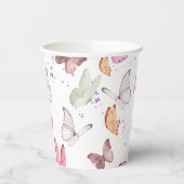 rose gold butterfly pappbecher (Links)