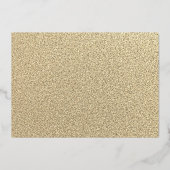 Rose Gold Butterfly Tiara Kleid Quinceanera Folieneinladung (Rückseite)