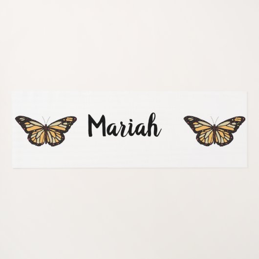 rose gold butterfly yogamatte (Rückseite (Horizontal))