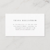 Rose Gold Button | Seamstress Schneiderveränderung Visitenkarte (Rückseite)