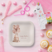 Rose Gold Cake 75. Geburtstag Pappteller (Party)