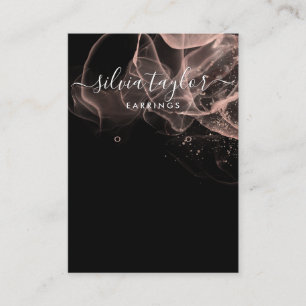 Rose Gold Calligrafy Art Ohrensichtkarte Visitenkarte