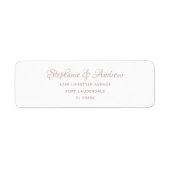 Rose Gold Calligrafy Wedding (Vorne)