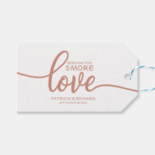 Rose Gold Calligraphie S'more Liebe Gefälligkeitst Geschenkanhänger