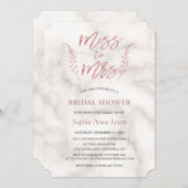 Rose Gold Calligraphy Brautparty Bachelorette Einladung (Vorne/Hinten)