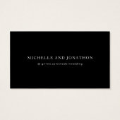 Rose Gold Calligraphy Modern Wedding Gift Registry (Rückseite)