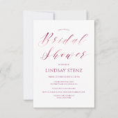 Rose Gold Calligraphy Script Modernes Brautparty Einladung (Vorderseite)