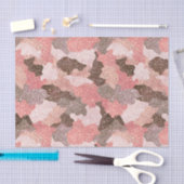 Rose Gold Camouflage Imitate Glitzer Camouflage Gl Seidenpapier (Handwerk)