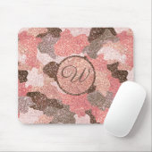 Rose Gold Camouflage Imitate Glitzer Camouflage Mi Mousepad (Mit Mouse)