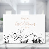 Rose Gold Camp Bridge Brautparty Gästebuch