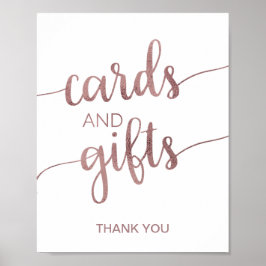 Rose Gold Cards & Geschenke Poster