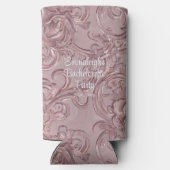 Rose Gold Carved Wood Junggeselinnen-Abschied Gefa Selters Dosenkühler (Rückseite)