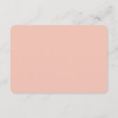 Rose Gold Celestial Wedding Begleitkarte (Rückseite)