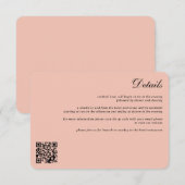 Rose Gold Celestial Wedding Begleitkarte (Vorne/Hinten)