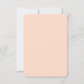 Rose Gold Celestial Wedding RSVP Karte (Rückseite)