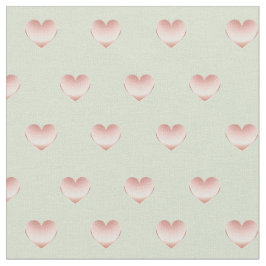 Rose Gold Champagne Metallisches Herzmuster Stoff