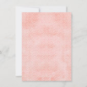 Rose Gold Champagner Bridal Dusche Einladung (Rückseite)