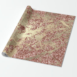 Rose Gold Champaigne Marbella Glitzer Parco Civico Geschenkpapier