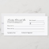 Rose Gold Chandelier Geschenkgutschein (Rückseite)