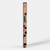 Rose Gold Cheetah Glitzer iPhone Mate Tough Case (Rückseite / Rechts)