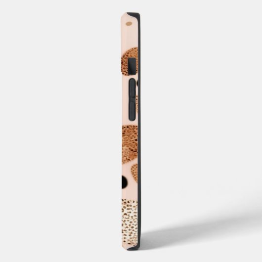 Rose Gold Cheetah Glitzer iPhone Mate Tough Case (Rückseite / Links)