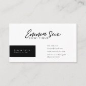 Rose Gold Cheetah Leopard Print Elegante Visitenkarte (Vorderseite)