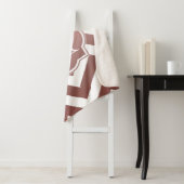 Rose Gold Chevrons Monogram Sherpadecke (Beispiel)