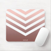 Rose Gold Chevrons Mousepad (Mit Mouse)