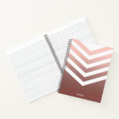 Rose Gold Chevrons Notizblock (Innenseite)