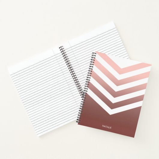 Rose Gold Chevrons Notizblock (Innenseite)