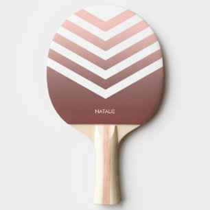Rose Gold Chevrons Tischtennis Schläger