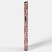 Rose Gold Chic Monogramm iPhone Hülle (Rechte Seite)